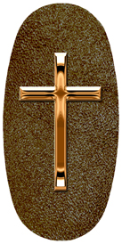 DASOV 510 CP SH BR Copper Single Cross Shimmer Brown Background